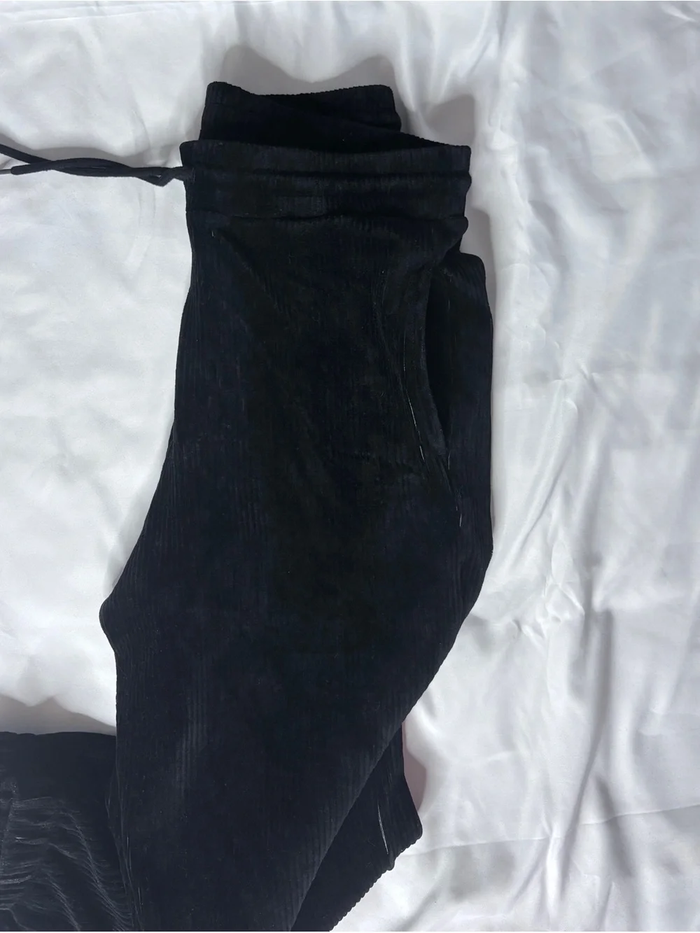 Source Unknown black corduroy